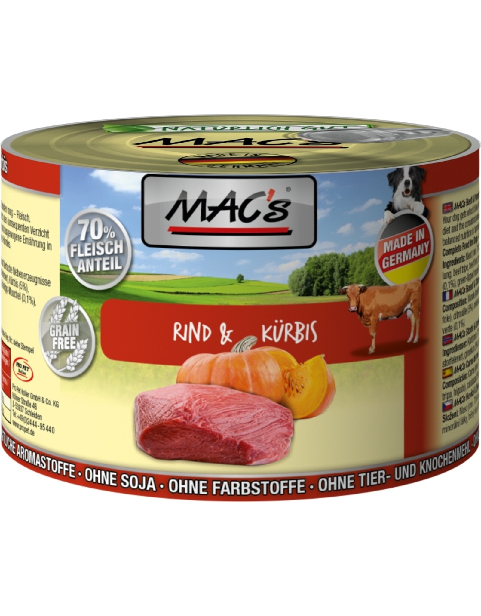 Mac´s Macs Dog Rind & Kürbis