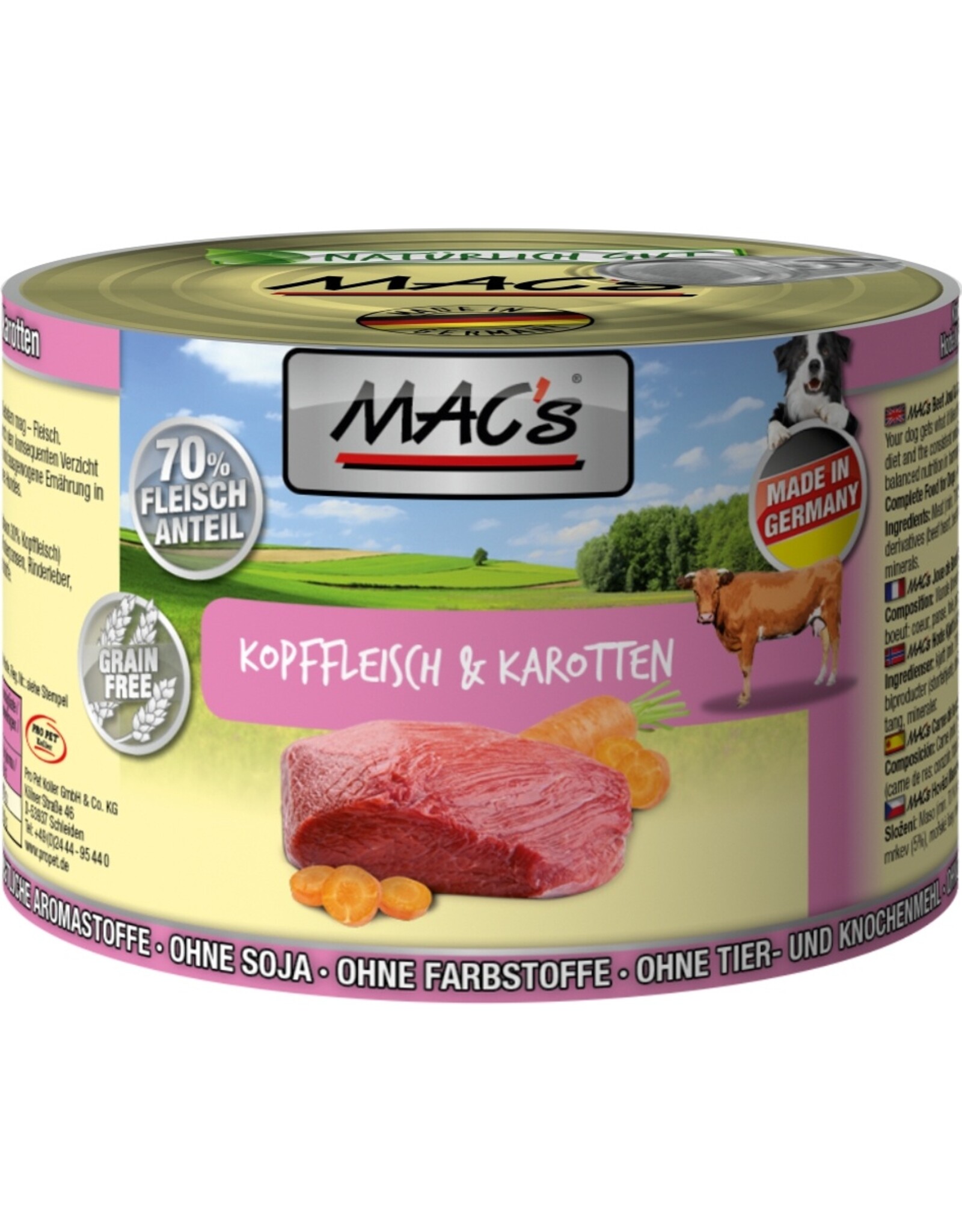 Mac´s Macs Dog Kopffleisch & Karotte
