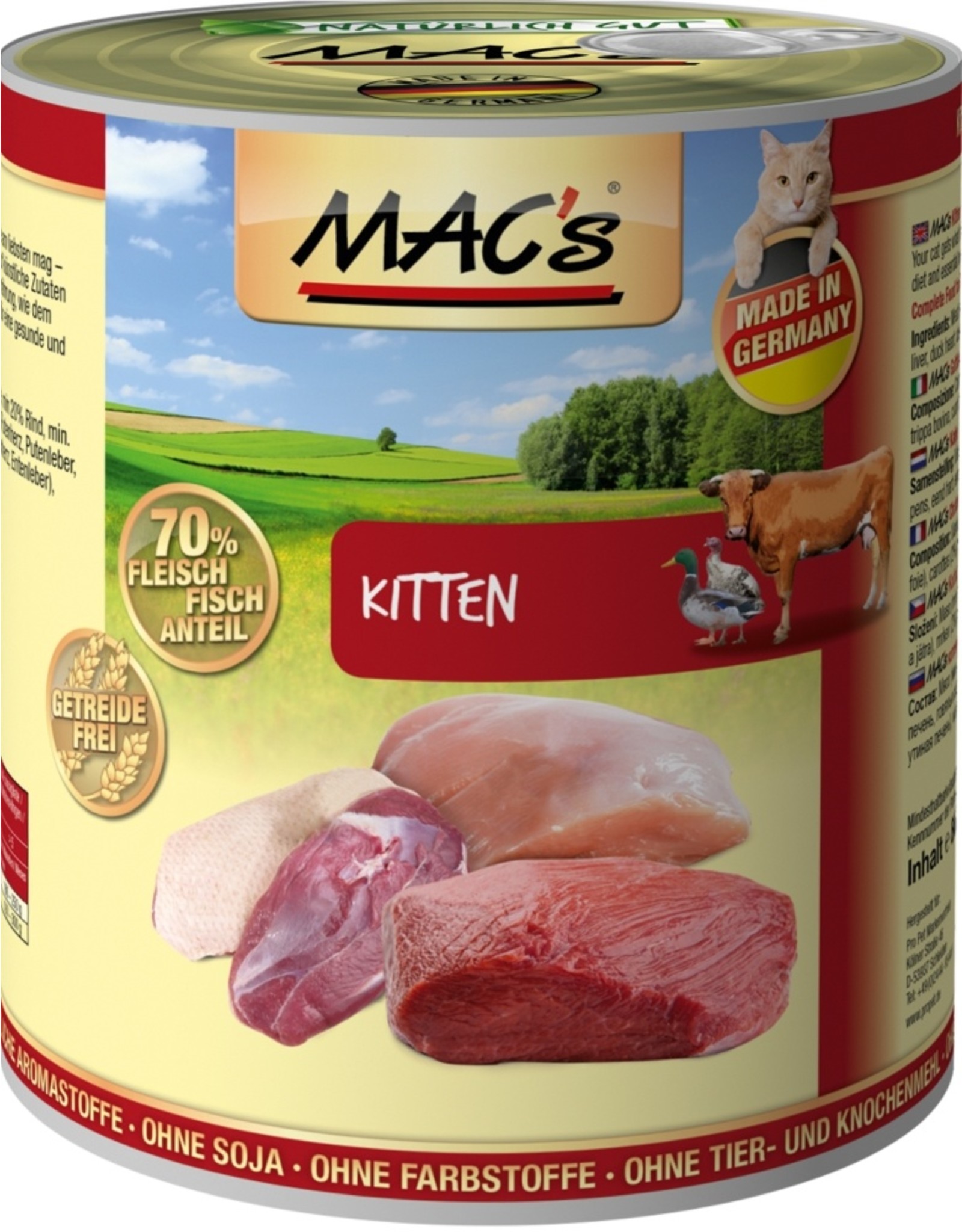 Mac´s Macs Cat Kitten Pute, Rind & Ente
