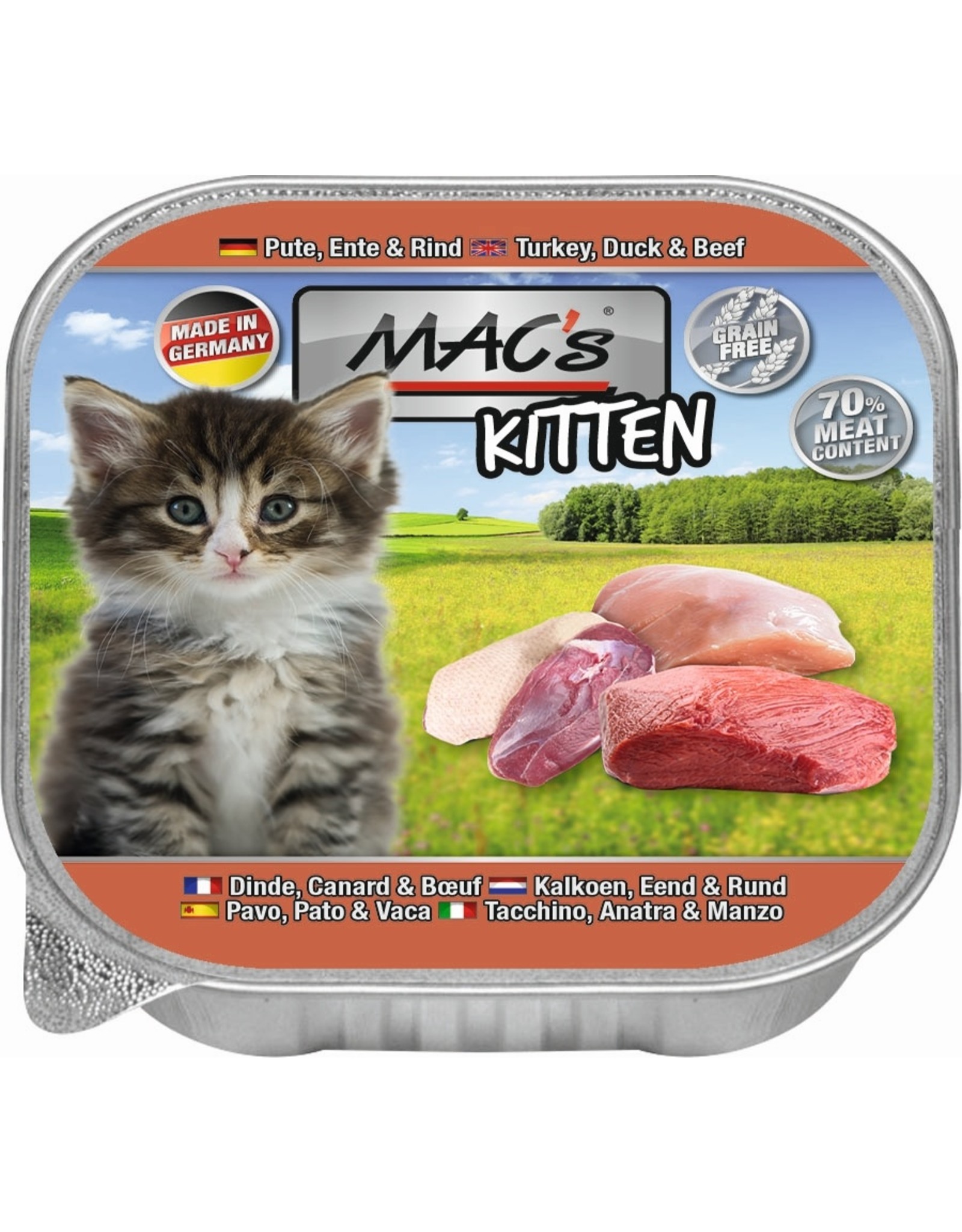 Mac´s Macs Cat Kitten Pute, Rind & Ente