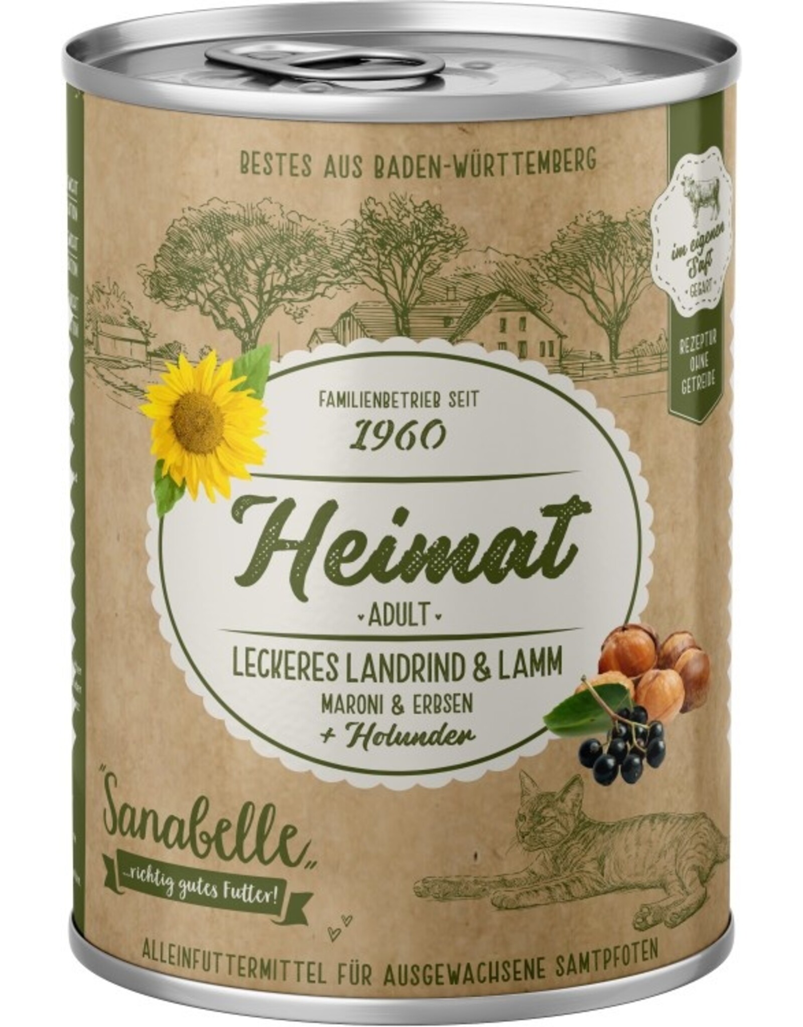 Sanabelle Sanabelle HEIMAT Nassfutter Adult Landrind+Lamm
