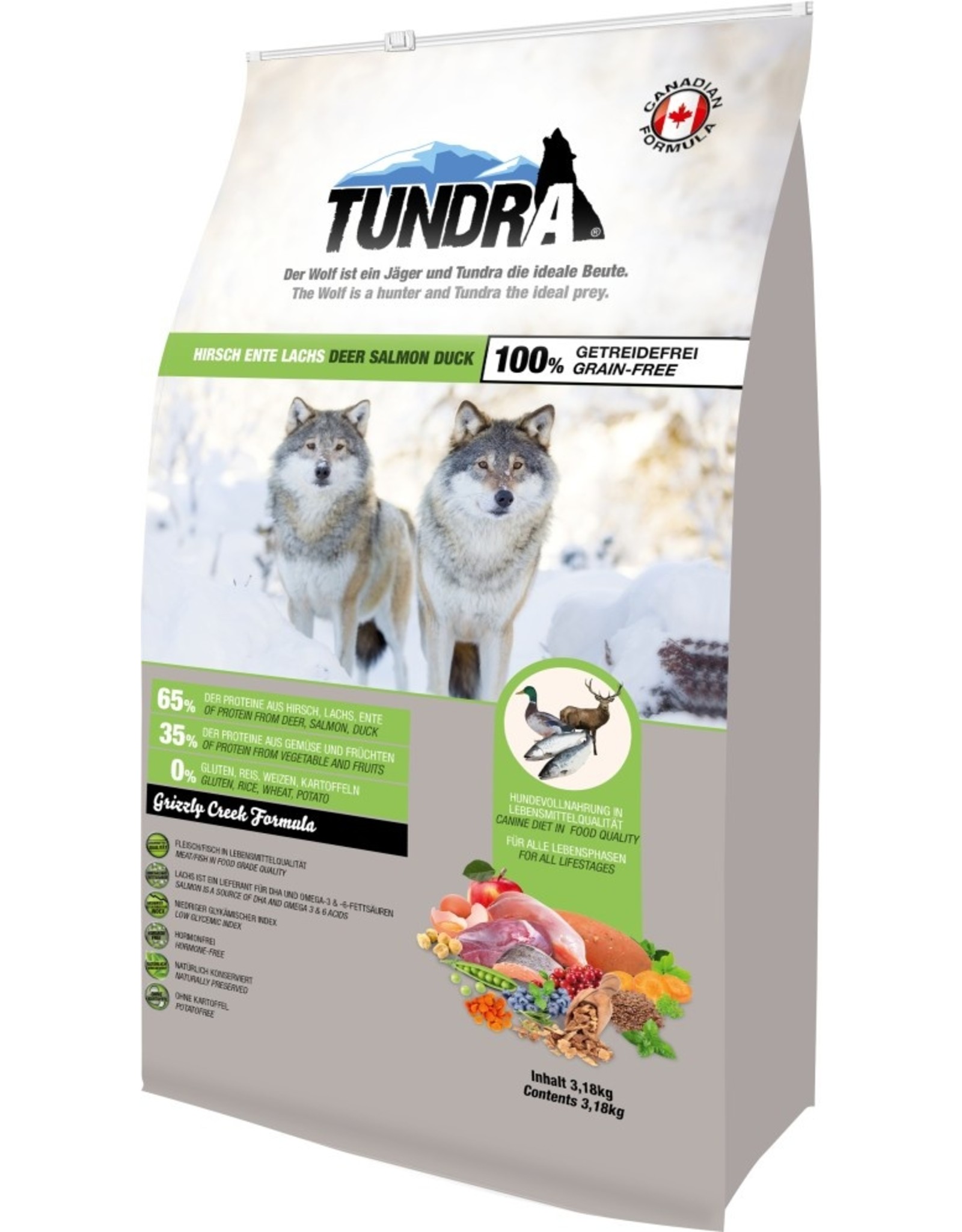 Tundra Tundra Dog - Hirsch, Ente & Lachs - Grizzly Creek