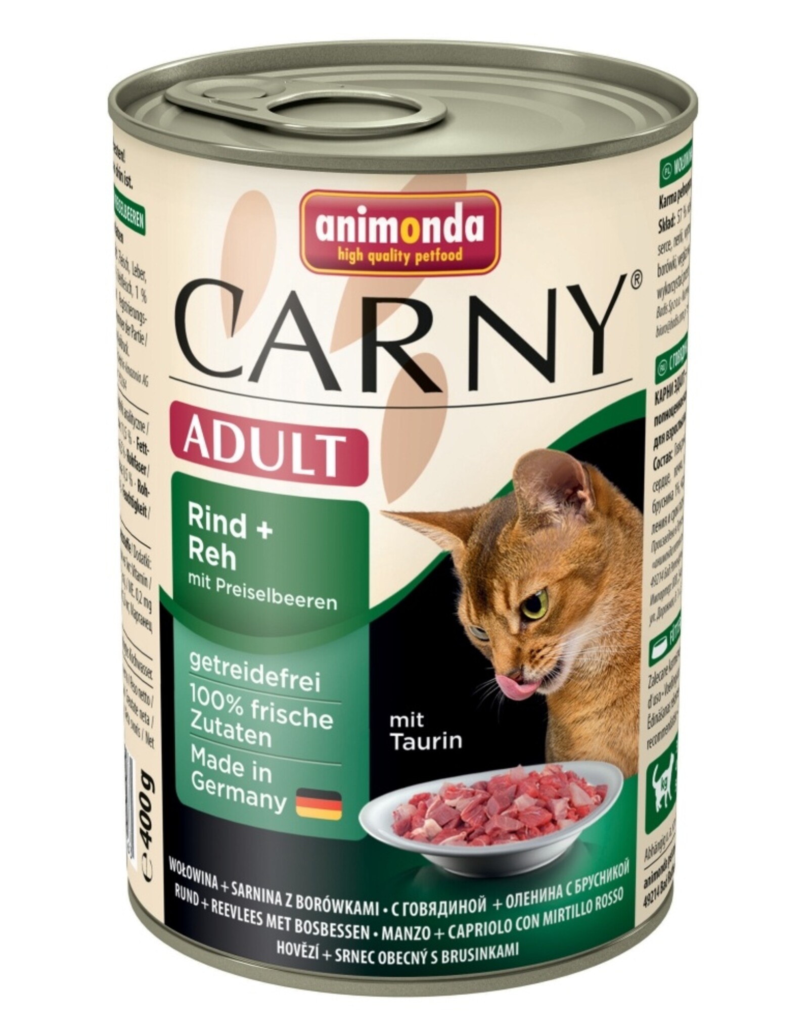 Animonda Animonda Cat Dose Carny Adult Rind & Reh & Preiselbeeren