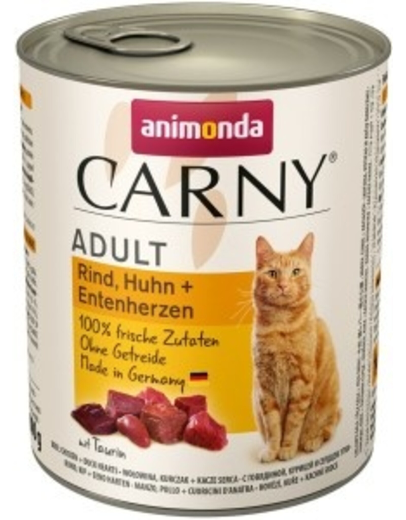 Animonda Animonda Cat Dose Carny Adult Rind & Huhn & Entenherzen