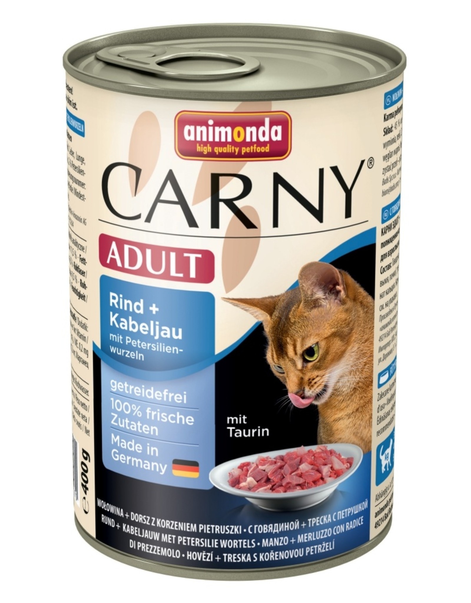 Animonda Animonda Cat Dose Carny Adult Rind & Kabeljau & Petersilienwurzeln