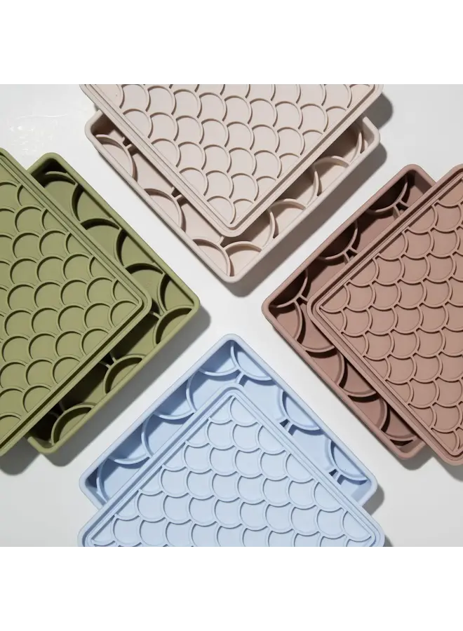 3-in-1 slowfeeder bowl ‘Fish Scale’ -  Vijg