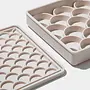 3-in-1 slowfeeder bowl ‘Fish Scale ’ -  Sand
