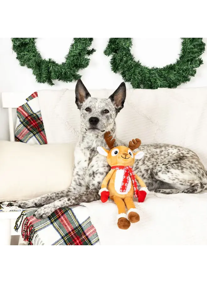 Quite Fawned of Christmas Plush Deer Dog Toy
