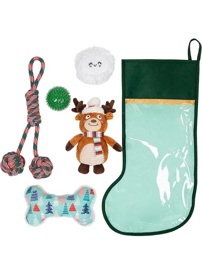 Happy Pawlidays Dog Toy Stocking