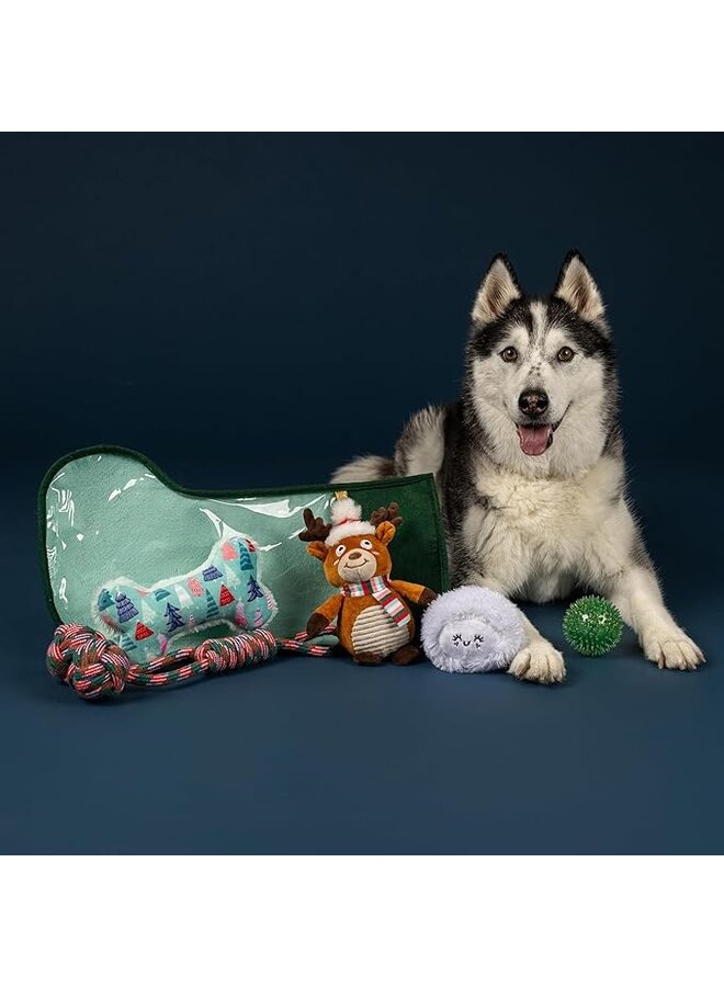 Happy Pawlidays Dog Toy Stocking
