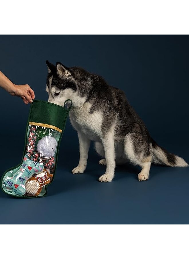 Happy Pawlidays Dog Toy Stocking