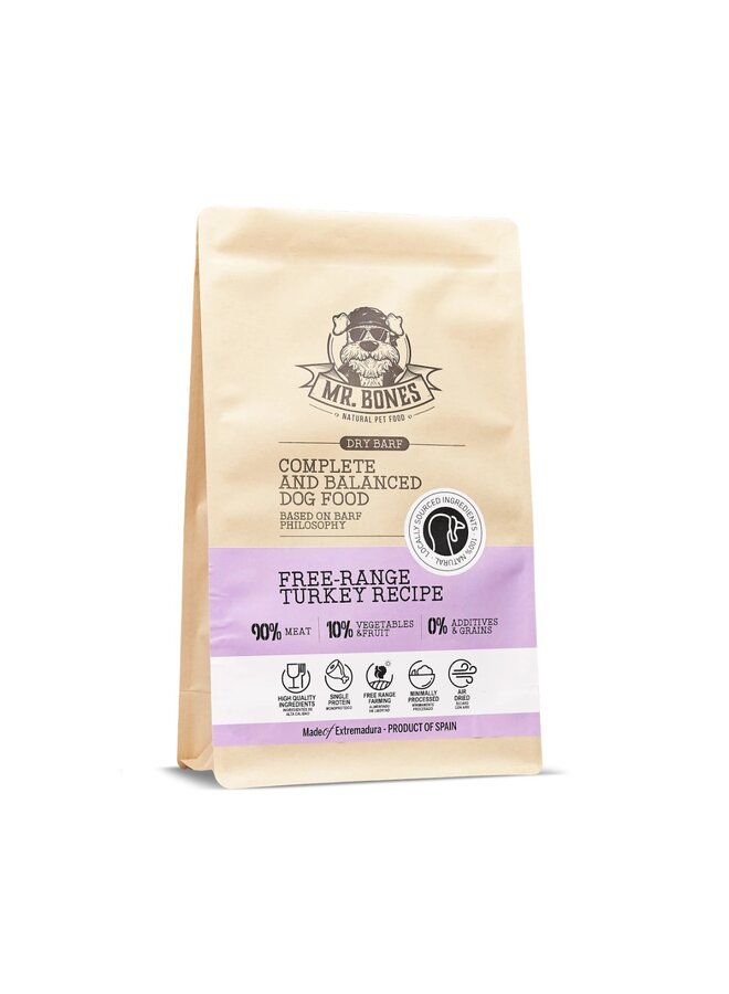 Dry BARF Free Range Turkey – Air-Dried Raw Food · Grain-Free