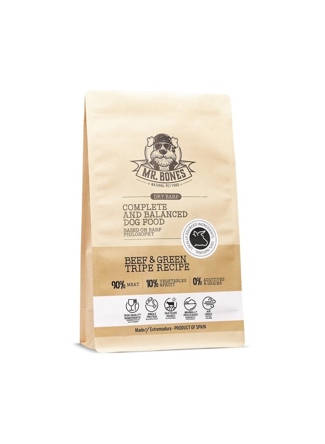 Dry BARF Beef & Green Tripe– Air-Dried Raw Food · Grain-Free