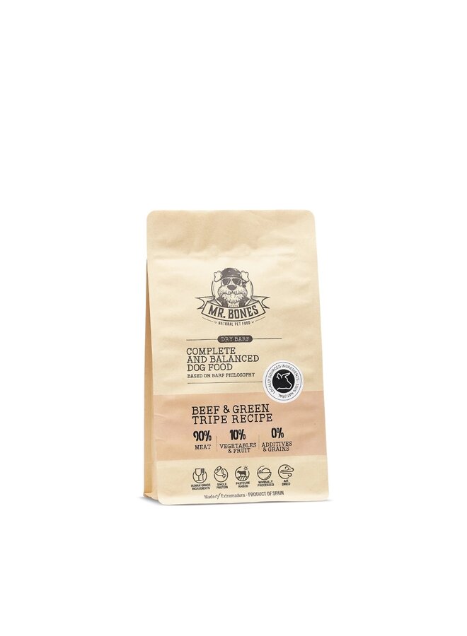 Dry BARF Beef & Green Tripe– Air-Dried Raw Food · Grain-Free