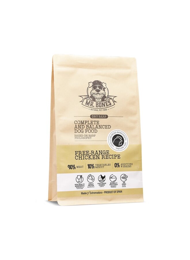 Dry BARF Free Range Chicken – Air-Dried Raw Food · Grain-Free