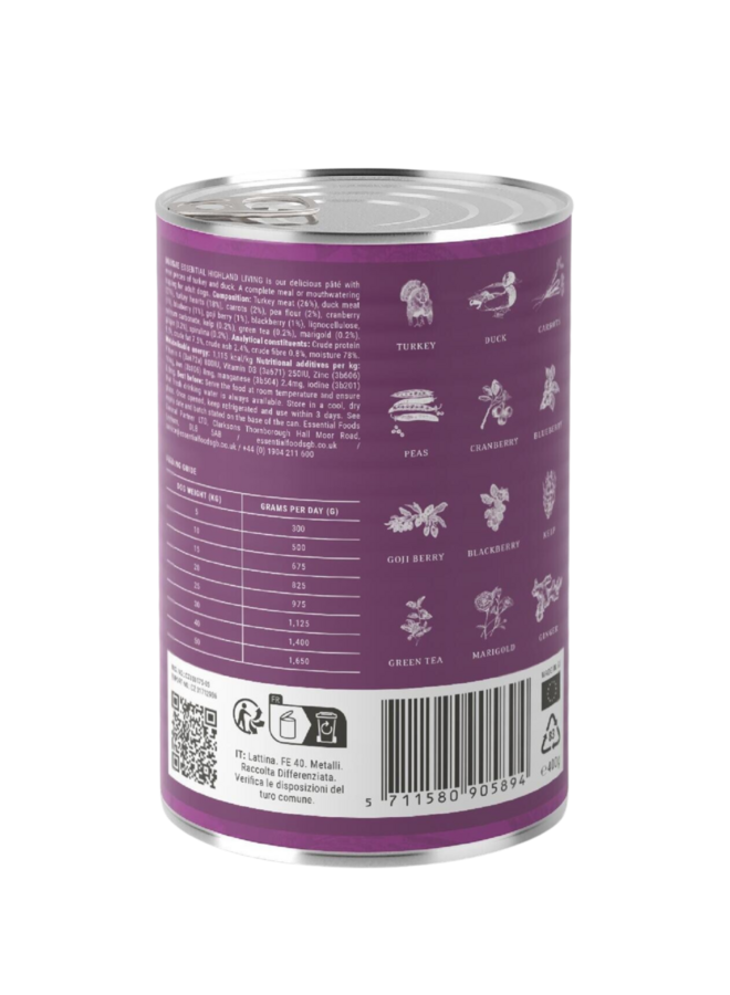 Highland Living paté (kalkoen, eend)