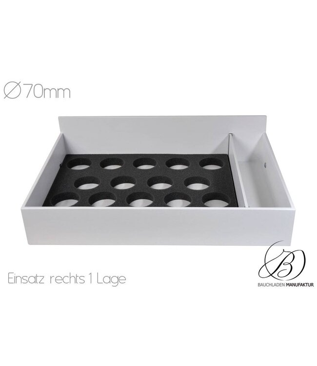 Getränkeeinsatz für Grundmaß 60cmx 40cm