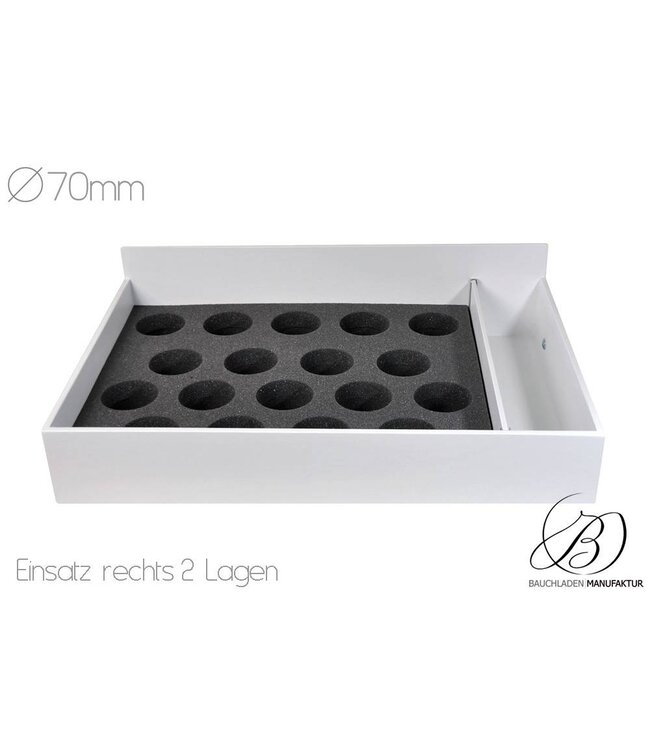 Getränkeeinsatz für Grundmaß 60cmx 40cm