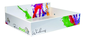 Hawker's tray with all over print