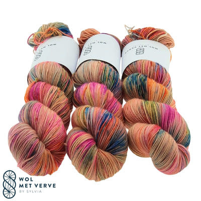 Wol met Verve Wol met Verve Merino Twist Sock - 0966