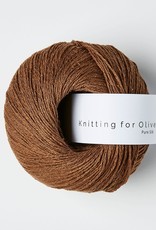 knitting for olive Knitting for Olive Pure Silk - Dark Cognac