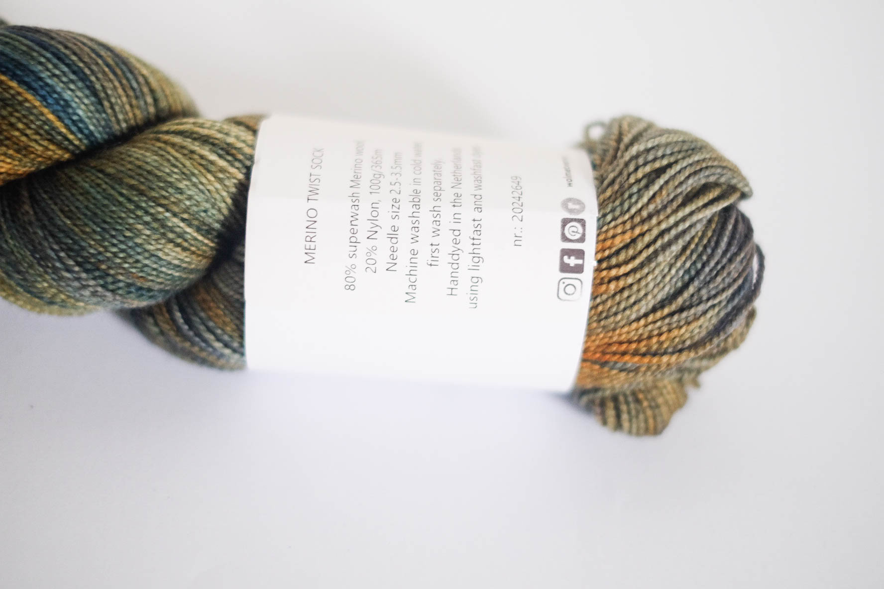 Wol met Verve Wol met Verve Merino Twist Sock - 20242649