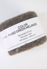 Solid Solid Brushed - Green Melange F4482