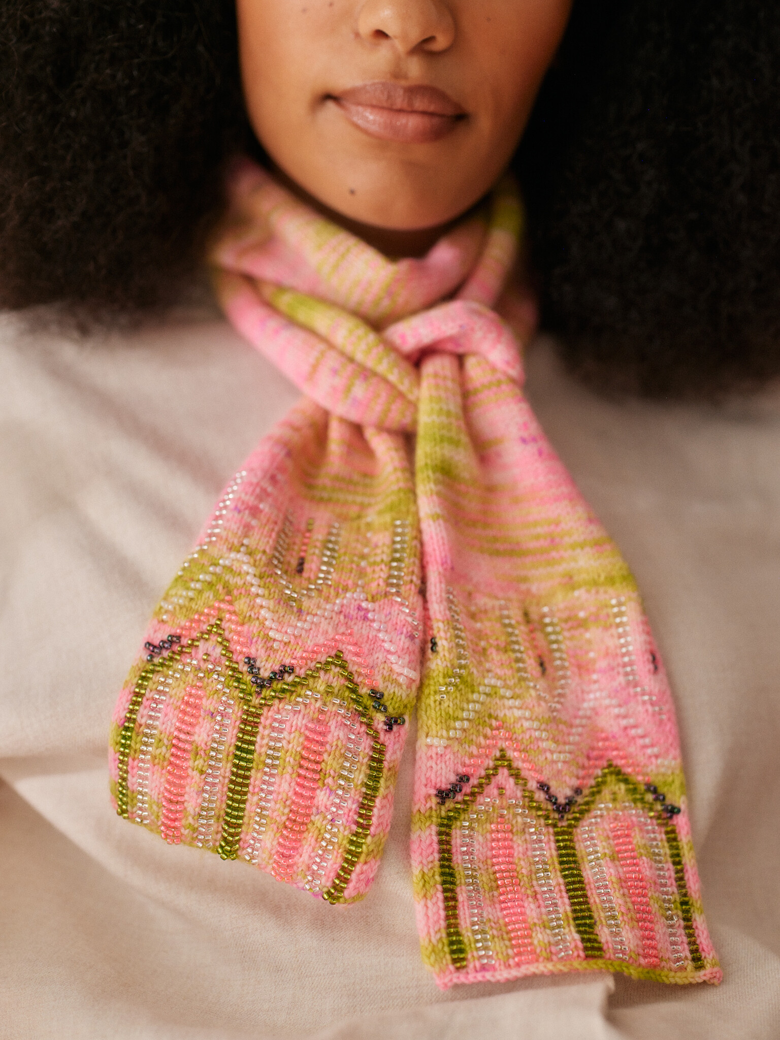 Laine Beaded Colourwork: A Modern Approach to Knitting with Beads - Jeanette Sloan