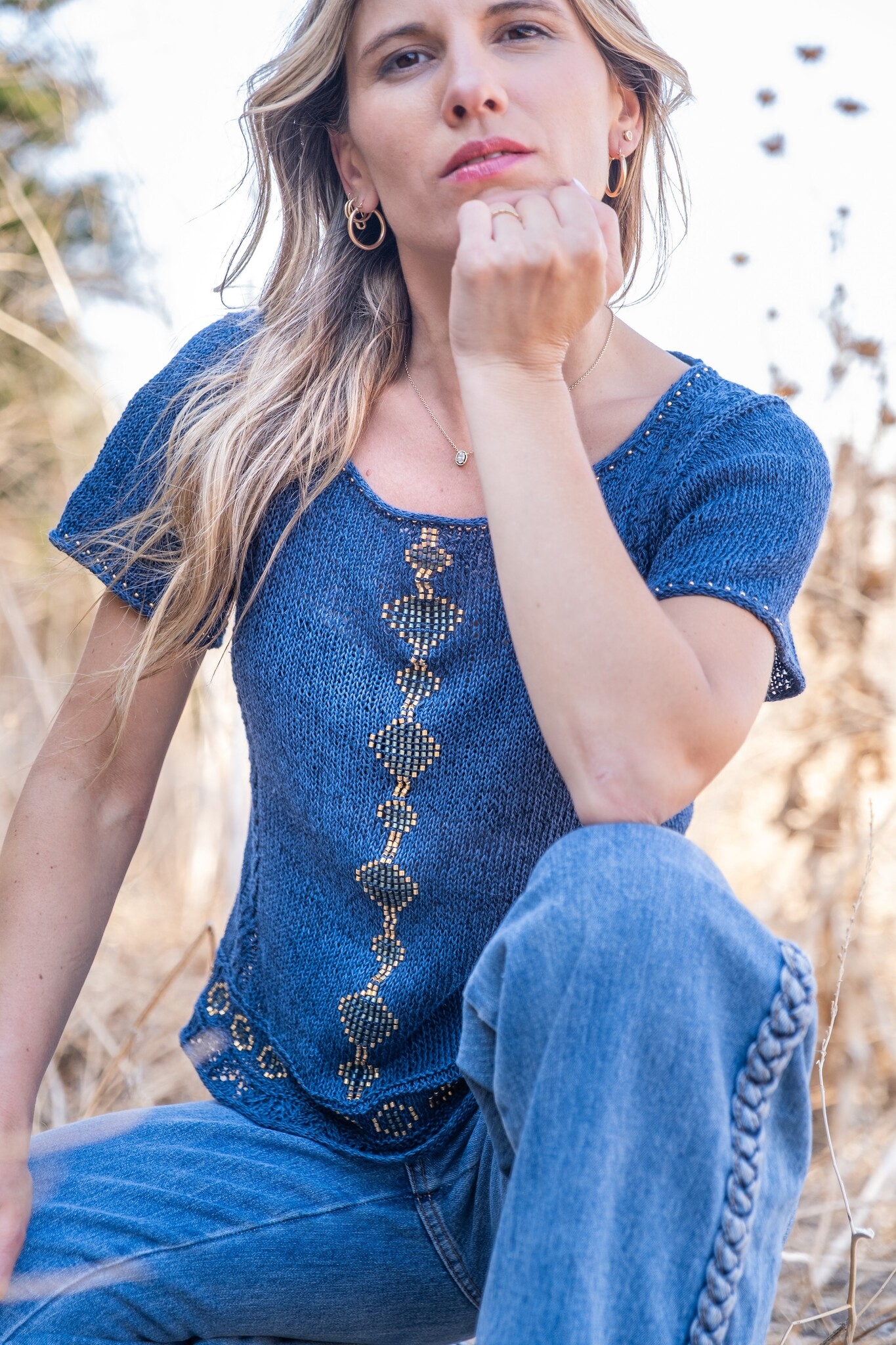 Laine Shine! Knitting with Beads- Pope Vergara