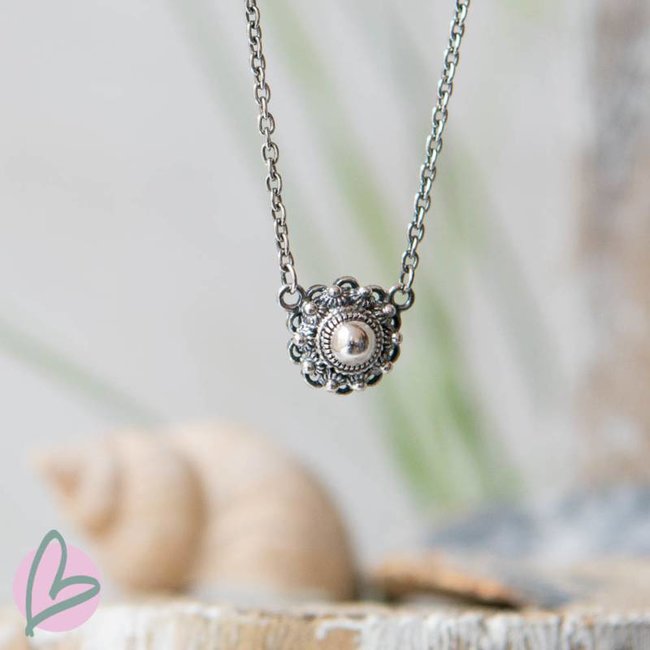 Zeeuws Echt zilveren Zeeuwse knop ketting