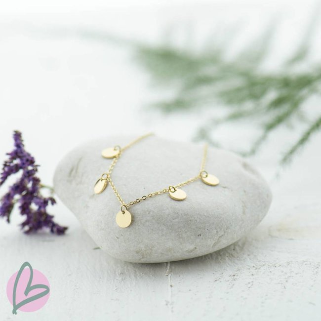 ZAG  Bijoux armband goud met muntjes (coins)