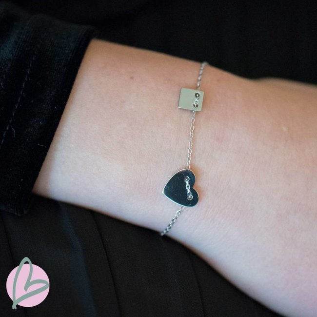 ZAG  Bijoux Romantische armband met hart