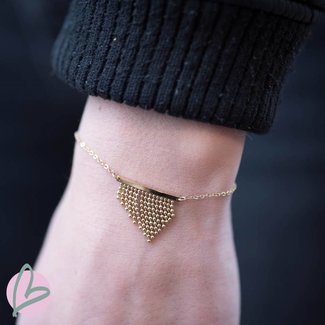 ZAG  Bijoux armband goud bohemian wave