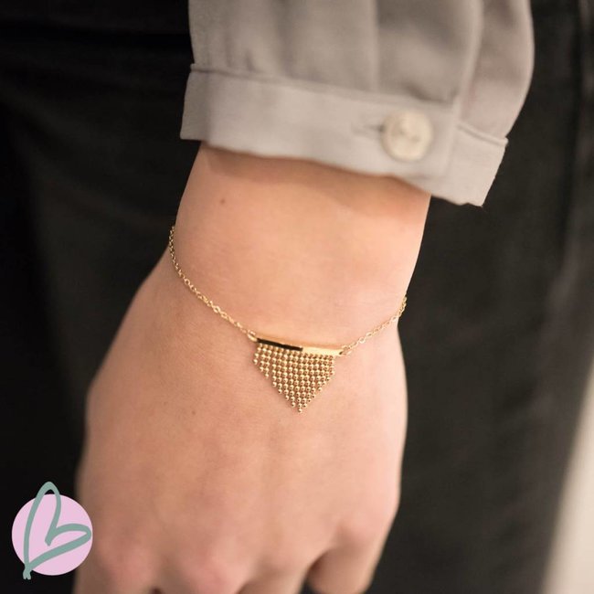 ZAG  Bijoux armband goud bohemian wave