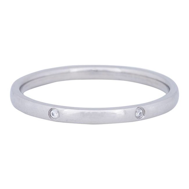 IXXXI aanschuif ring silver elegance