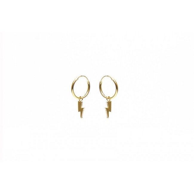 KARMA Hoops Symbols Lightning Gold