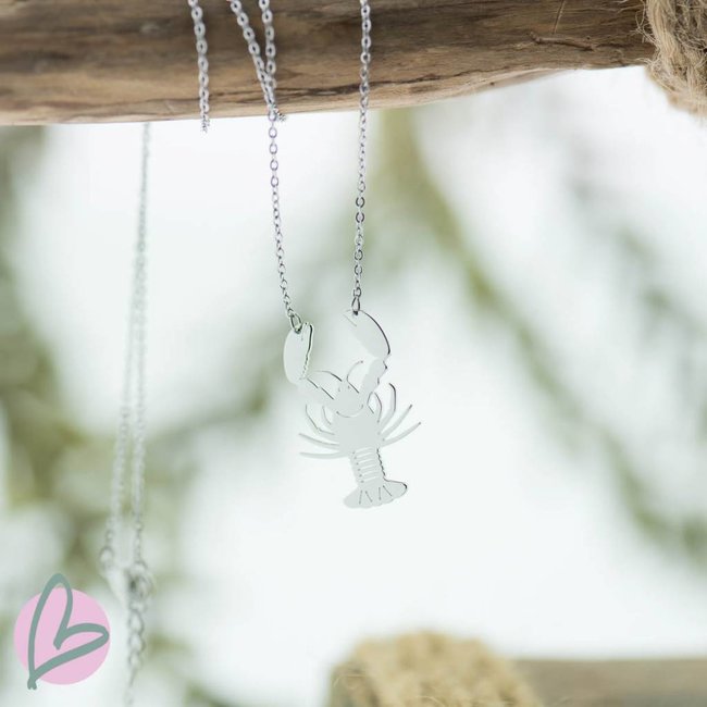 ketting zilver met kreeft