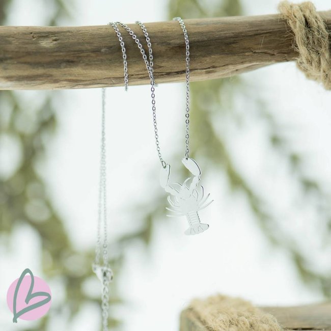 ketting zilver met kreeft