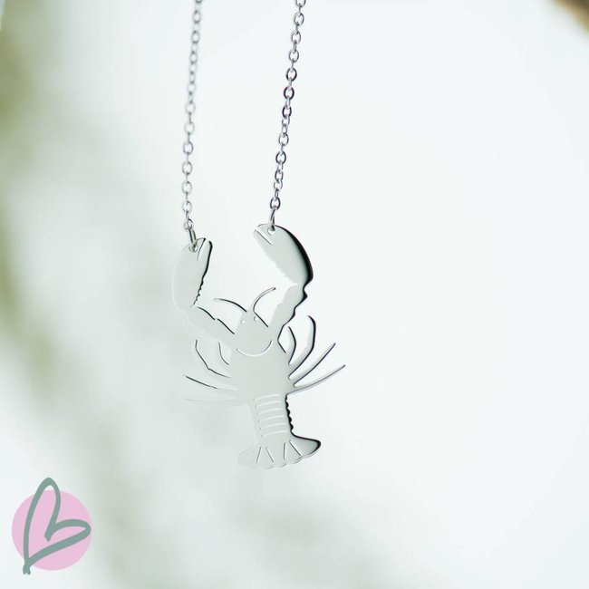 ketting zilver met kreeft