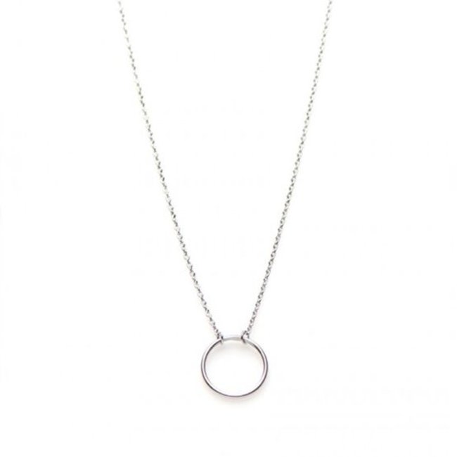 Karma ketting zilver met rondje