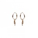 KARMA Hoops Symbols Lightning Rosegold