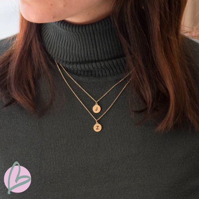 ZAG  Bijoux initial letter bedel goud