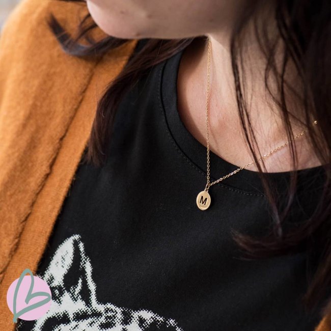 ZAG  Bijoux initial letter bedel goud
