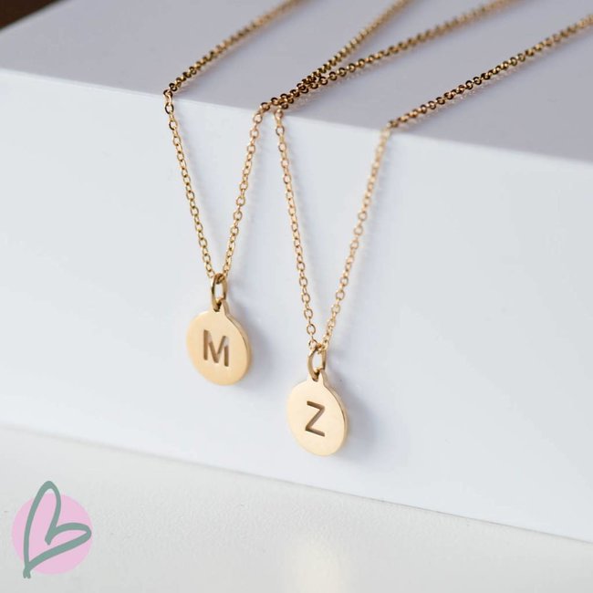ZAG  Bijoux initial letter bedel goud