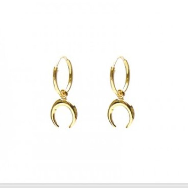 KARMA Hoops Symbols Tigertooth Goldplated