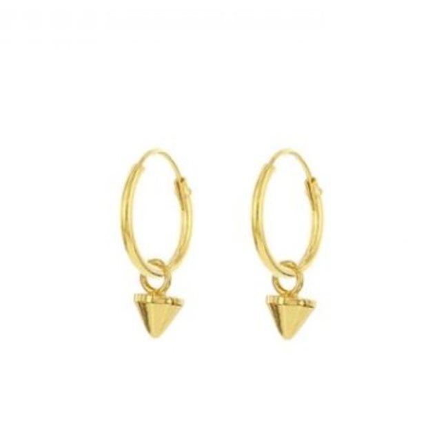 KARMA Hoops Symbols Mini Round Cone Goldplated
