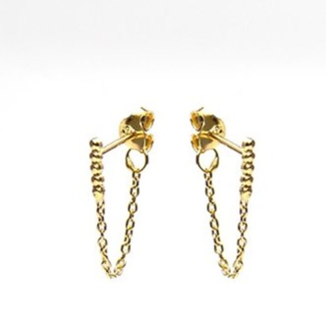 KARMA Chain Dots Tube Goldplated