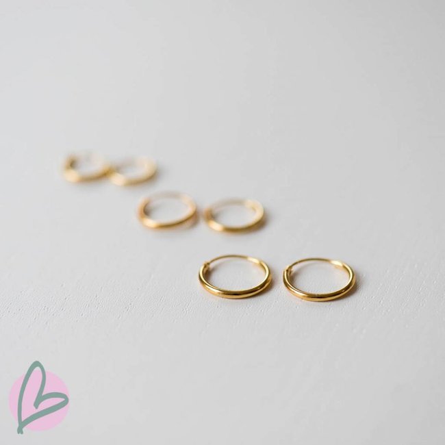 KARMA Paar goud creool oorbellen