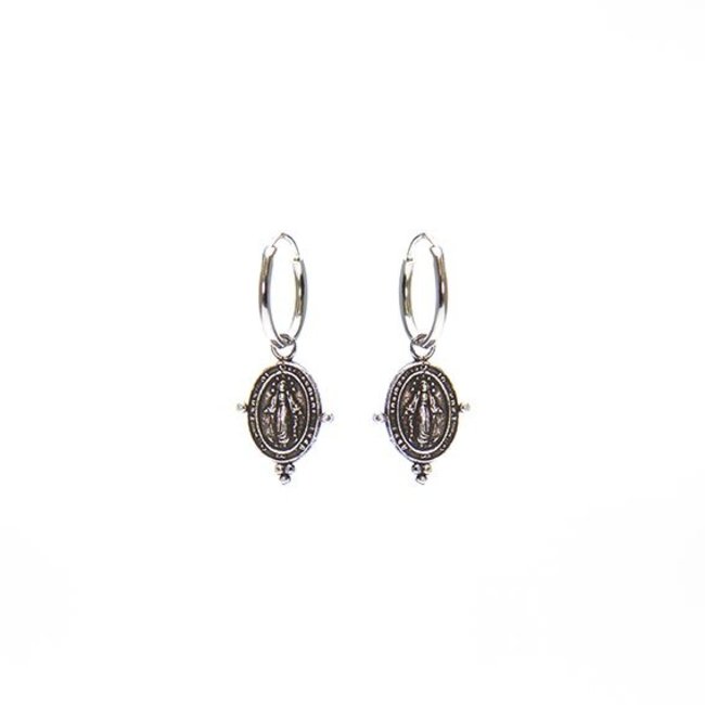 KARMA Hoops Symbols Dots Maria - Silver 925