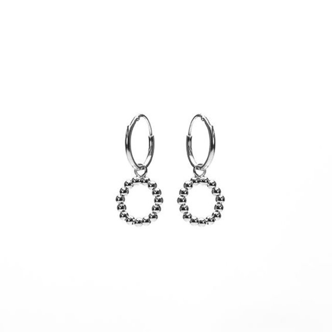 Hoops Symbols Open Circle DOTS Silver